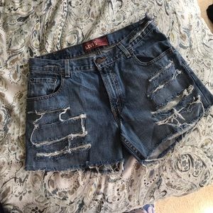Levi’s Distressed Jean Shorts